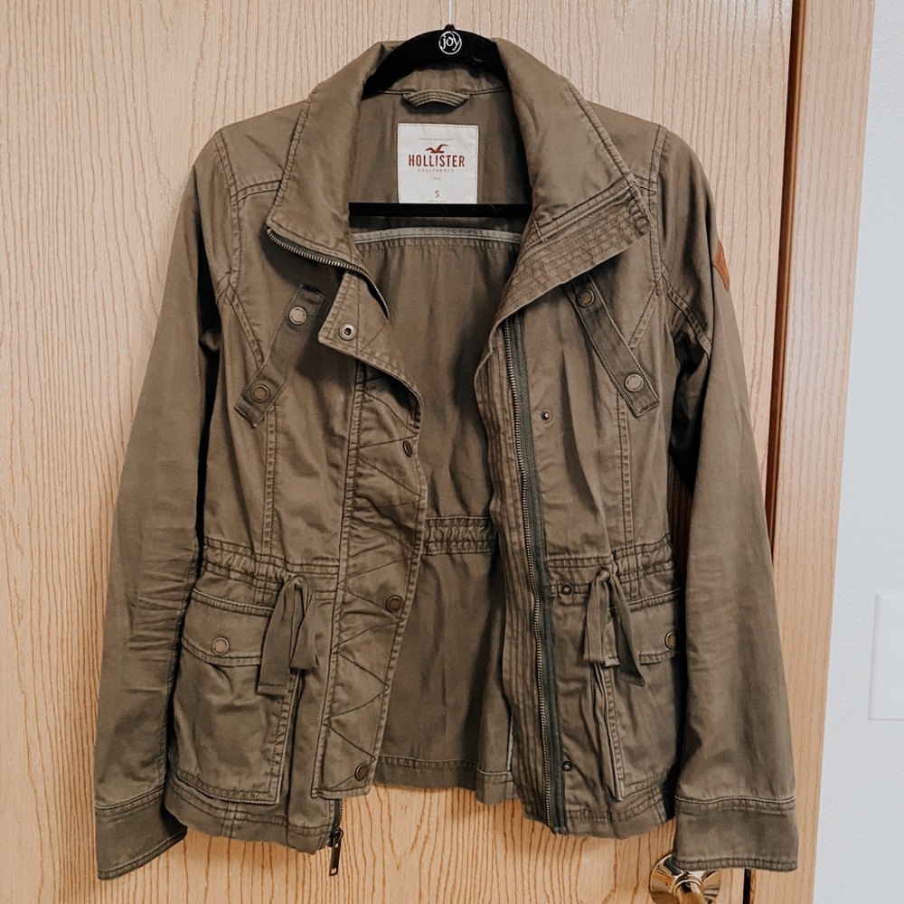 Hollister Army Green Coat NWOT